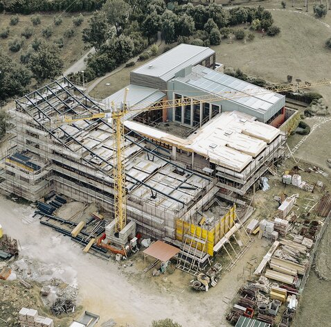 Dachstruktur Sakralgebäude in Grossetto | © Giacomo Massoni