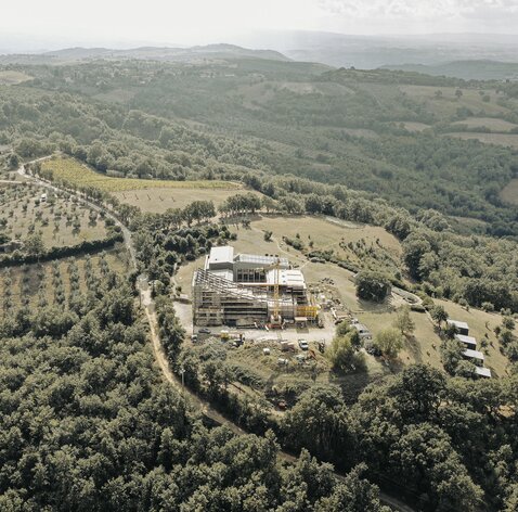 Dachstruktur Sakralgebäude in Grossetto | © Giacomo Massoni