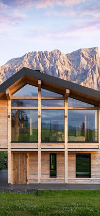 Chalet con strutturale ligneo in Provincia di Bolzano | © Meraner & Hauser