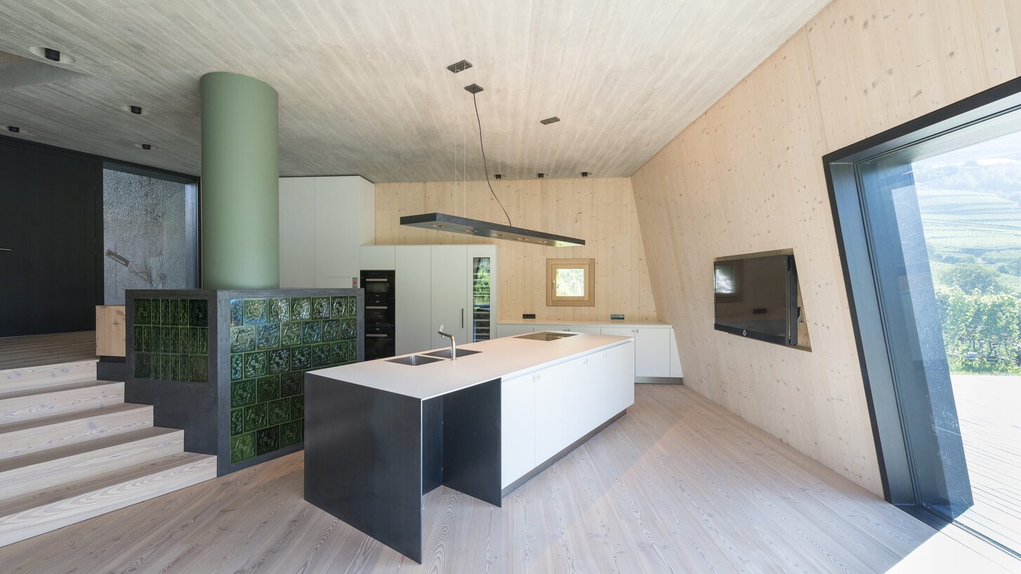 Casa in legno e cemento a vista in provincia di Bolzano