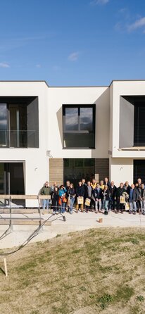 Baustellenbesichtigung Holzhaus | © New Life Foto & Video