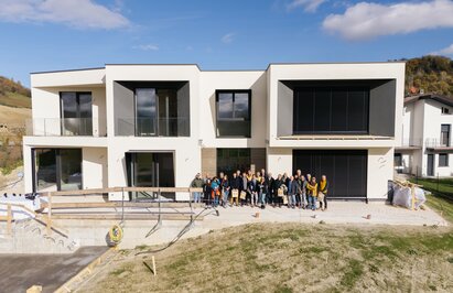 Baustellenbesichtigung Holzhaus | © New Life Foto & Video