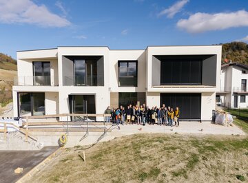 Visita in cantiere villa in legno | © New Life Foto & Video