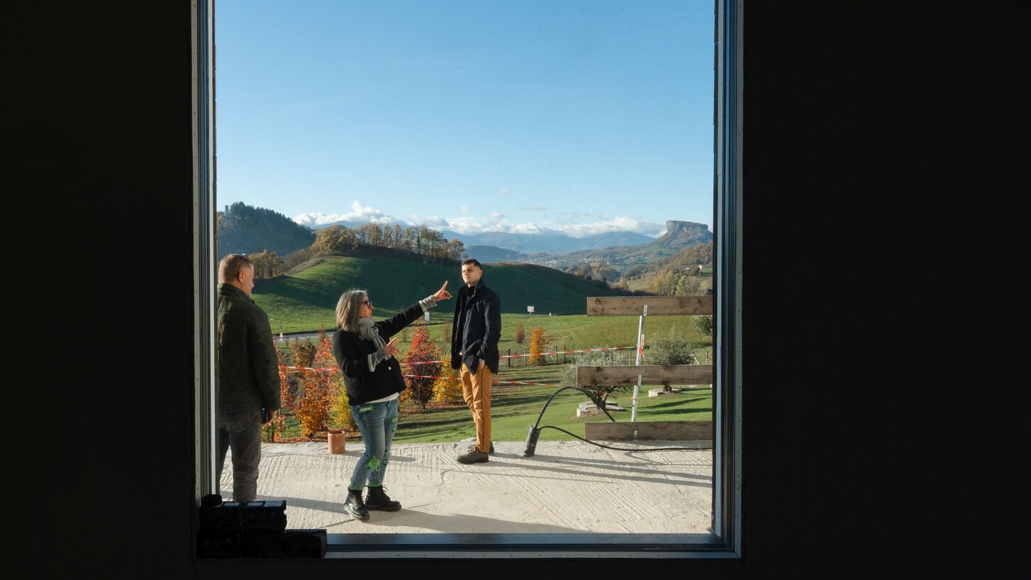 Baustellenbesichtigung Holzhaus | © New Life Foto & Video