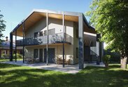 Tetto e balcone in legno a Reggio Emilia | © Arch. Manuel Benedikter