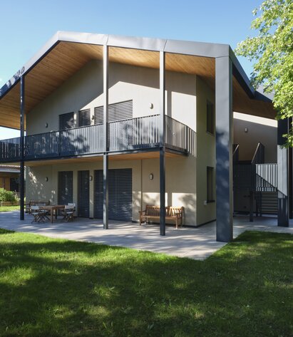 Dach und Balkon aus Holz in Reggio Emilia | © Arch. Manuel Benedikter