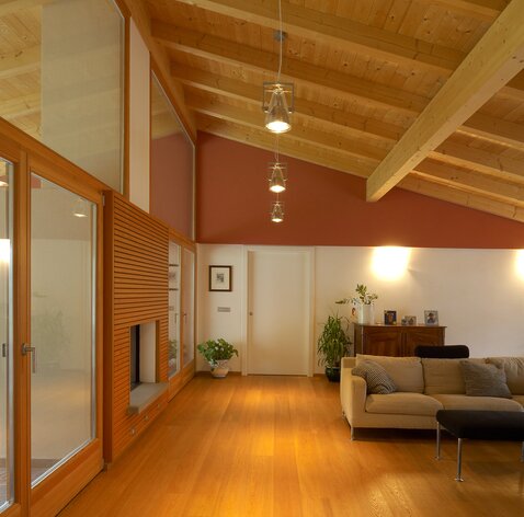 Casa unifamiliare in legno in Provincia di Trento | © LignoAlp