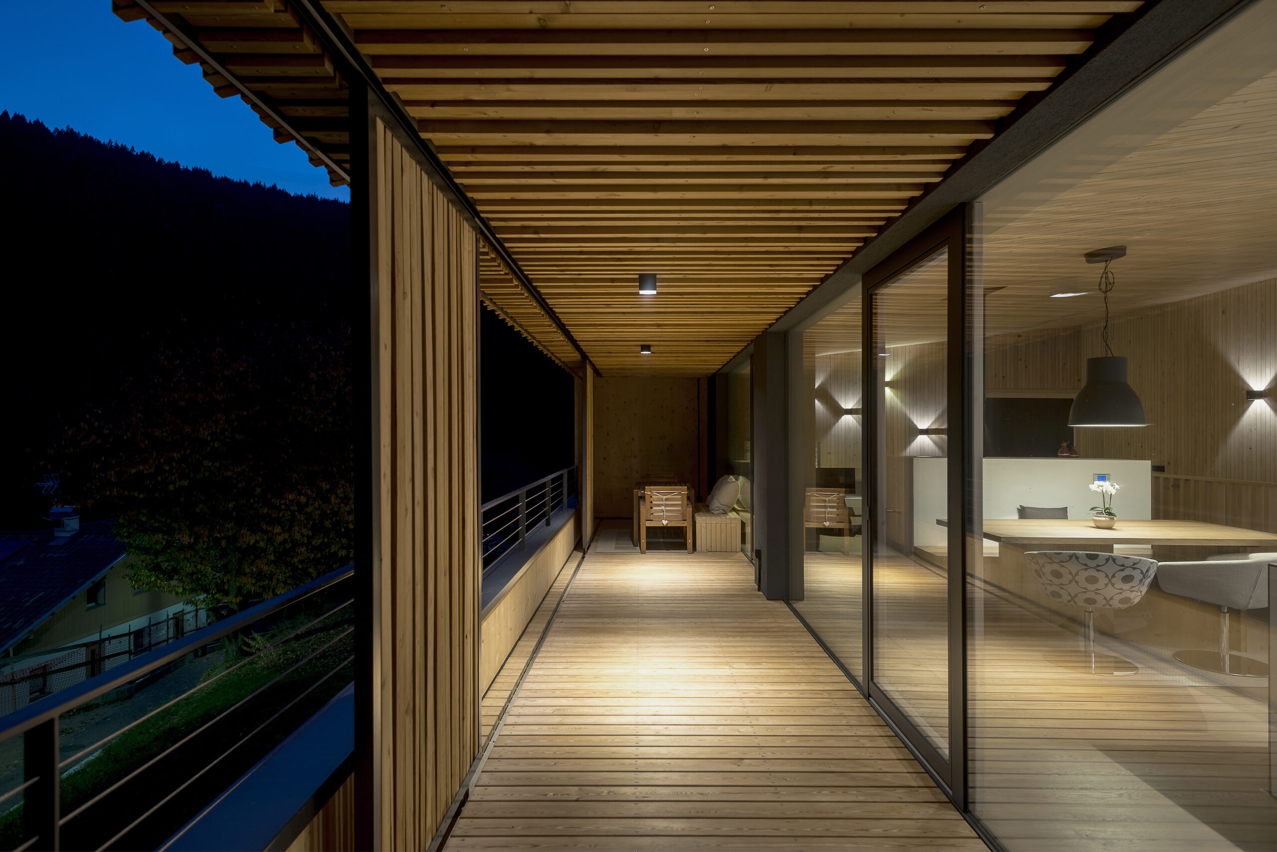 House made of untreated wood in the province of Trento • LignoAlp