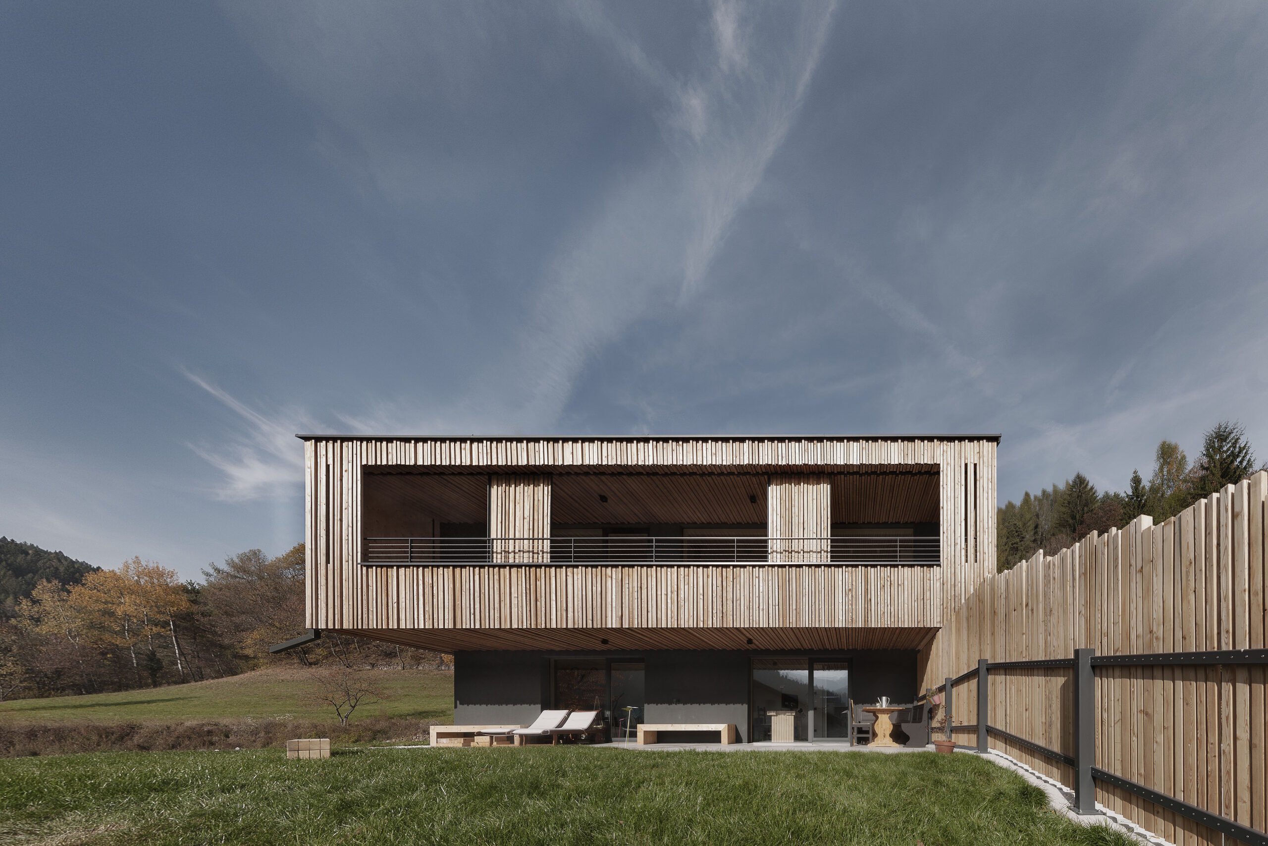 House made of untreated wood in the province of Trento • LignoAlp