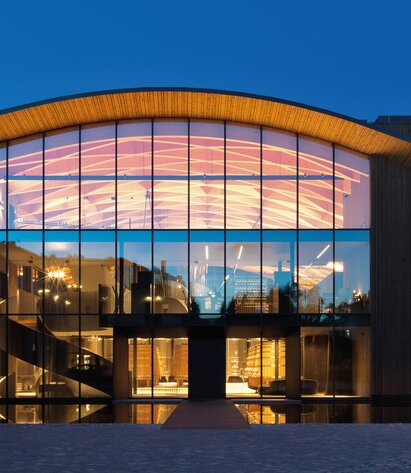 Wooden winery building in Piedmont | © Matteo Piazza