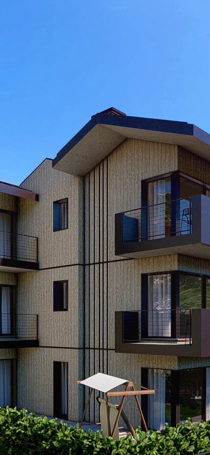 Condominio in legno in Valle d'Aosta | © Studio Idealab