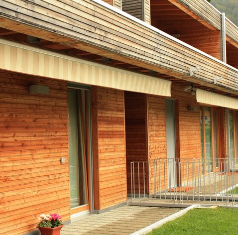 Case a schiera in legno in Provincia di Bergamo | © LignoAlp