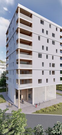10-geschossiger Holzbau in Bozen | © FORMAS architecture