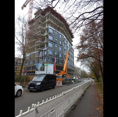 Holz-Hybrid-Wohngebäude in München | © LignoAlp