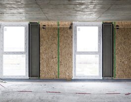 Holz-Hybrid-Bauweise für Wohnheim in München | © Regina Sedlmayer