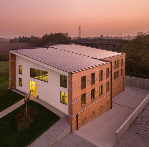 Datencenter in Holzbauweise in Bologna | © Davide Cornacchini