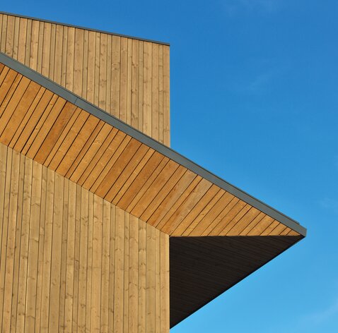 Cantina in legno in Provincia di Vercelli | © Matteo Piazza