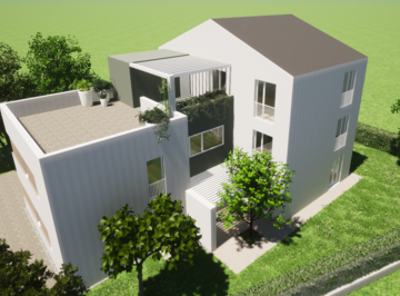 Centro accoglienza in legno a Modena | © carteriA+ architettura&design