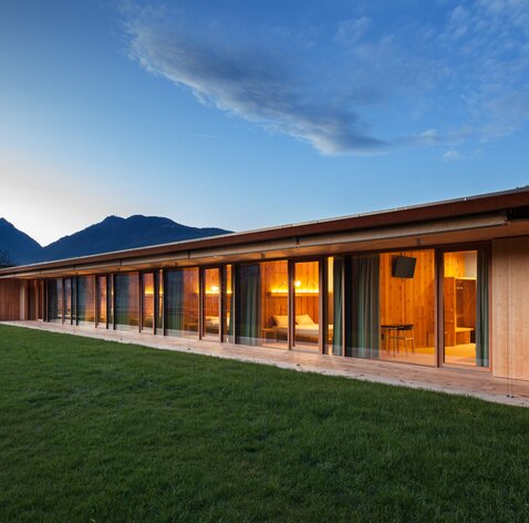 Unterirdisches B&B in Holzbauweise in Trient | © Davide Cornacchini