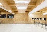 Sporthalle aus Holz in München | © Regina Sedlmayer