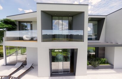 Villa moderna in legno Reggio Emilia | © Arch. Valeria Zaniboni Villa moderna in legno Reggio Emilia | © Arch. Valeria Zaniboni